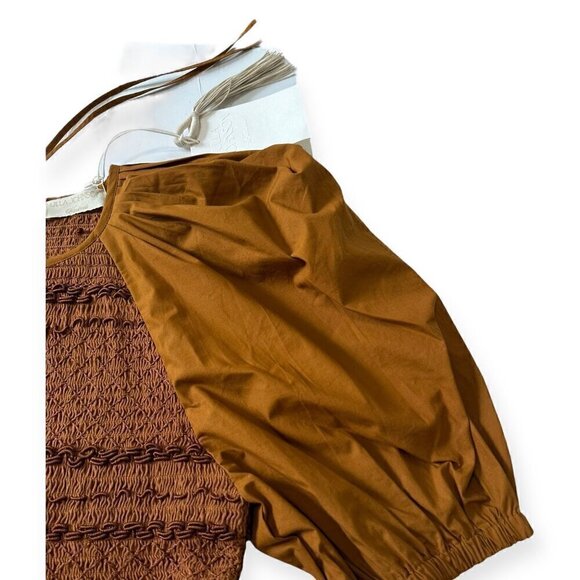 Ulla Johnson Kali Smock Bodice Cotton Bubble Dress,  Size 4,  New with tag - Picture 13 of 16